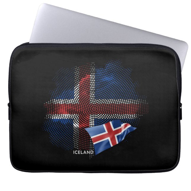 IJsland vlag Laptop Sleeve (Voorkant)