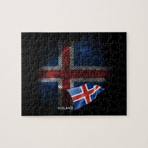 IJsland vlag Legpuzzel