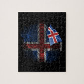 IJsland vlag Legpuzzel (Verticaal)