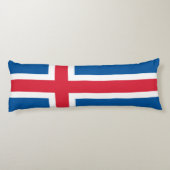 IJsland Vlag Lichaamskussen (Achterkant)