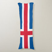 IJsland Vlag Lichaamskussen (Voorkant Verticaal)