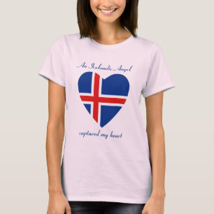 IJsland Vlag Liefje T-Shirt