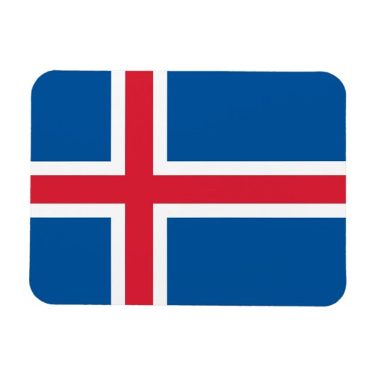 IJsland Vlag Magneet (Horizontaal)
