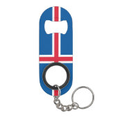 IJsland Vlag Mini Flessenopener (Achterkant)