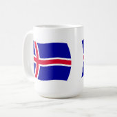 IJsland Vlag Mok (Voorkant links)