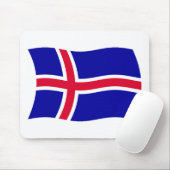 IJsland Vlag Muismat (Met muis)