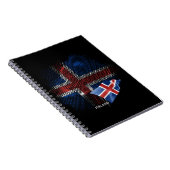 IJsland vlag Notitieboek (Rechterzijde)