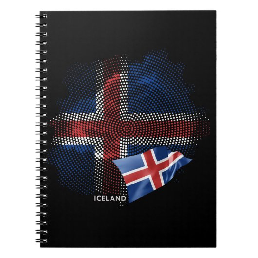 IJsland vlag Notitieboek (Voorkant)