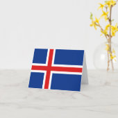 IJsland Vlag Notitiekaart (Gele Bloem)