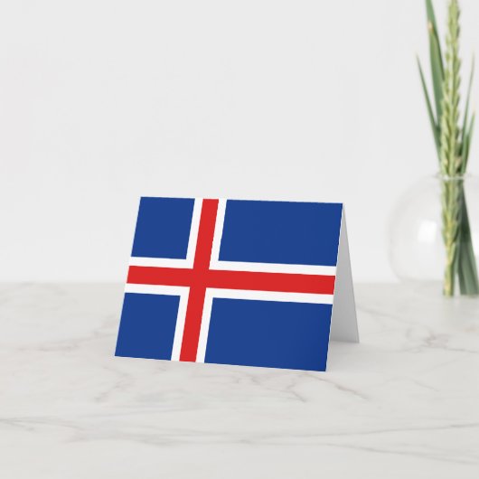 IJsland Vlag Notitiekaart (Voorkant)
