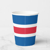 IJsland Vlag Papieren Bekers (Rechts)