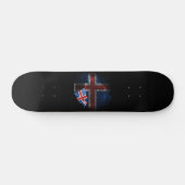 IJsland vlag Persoonlijk Skateboard (Horizontaal)