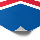 IJsland Vlag Poster (Hoek)