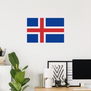 IJsland vlag Poster