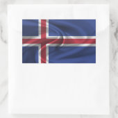 IJsland Vlag Rechthoekige Sticker (Tas)