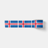 IJsland Vlag Satijnen Lint (Voorkant)