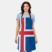 IJsland Vlag Schort (Gedragen)