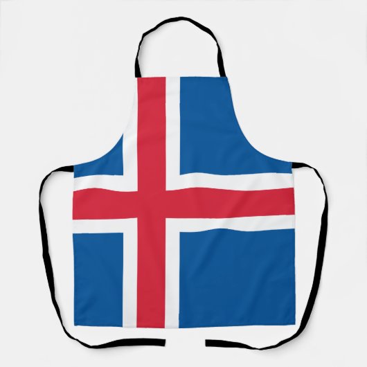 IJsland Vlag Schort (Voorkant)