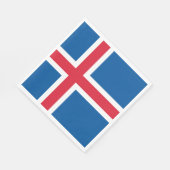 IJsland Vlag Servet (Hoek)