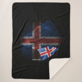 IJsland vlag Sherpa Deken (Voorkant)
