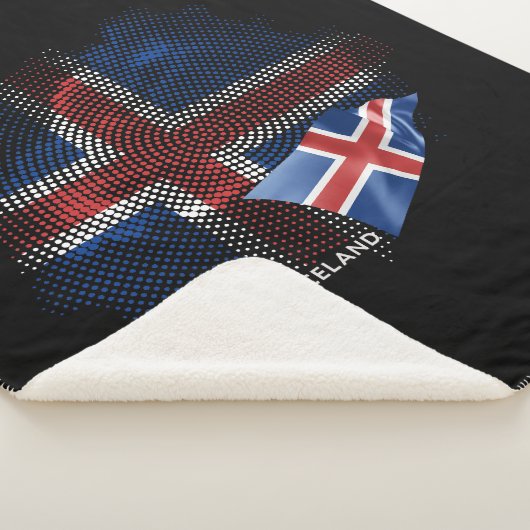 IJsland vlag Sherpa Deken (3/4)
