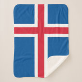 IJsland Vlag Sherpa Deken (Voorkant)