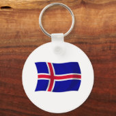 IJsland Vlag Sleutelhanger (Voorkant)