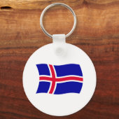 IJsland Vlag Sleutelhanger (Voorkant)