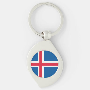 IJsland Vlag Sleutelhanger
