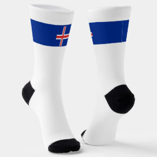 IJsland vlag Sokken