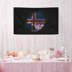 IJsland vlag Spandoek