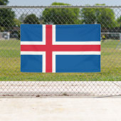 IJsland Vlag Spandoek (Insitu)