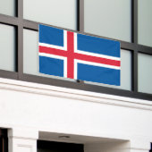 IJsland Vlag Spandoek (Buitenkant Gebouw)