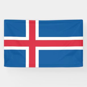 IJsland Vlag Spandoek