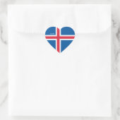 IJsland vlag Splendid Patriotic Hart Sticker (Tas)