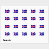 IJsland Vlag Sticker (Vel)