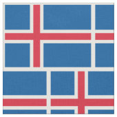 IJsland Vlag Stof (Close Up)