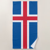 IJsland Vlag Strandlaken (Voorkant)