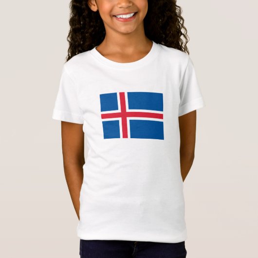 IJsland Vlag T-shirt (Voorkant)