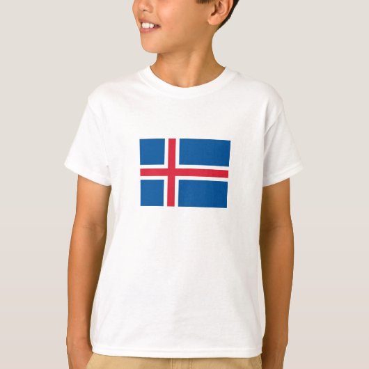 IJsland Vlag T-shirt (Voorkant)