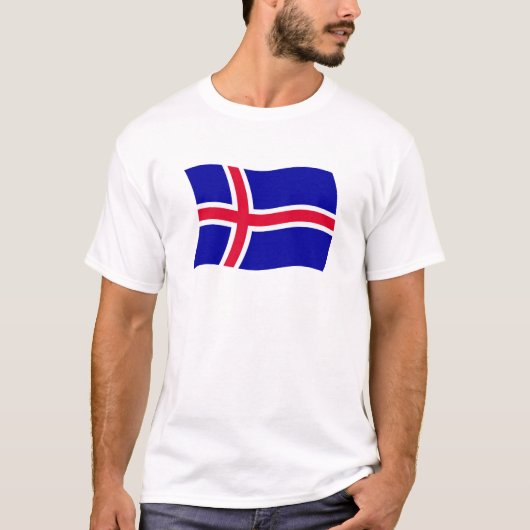 IJsland Vlag T-shirt (Voorkant)