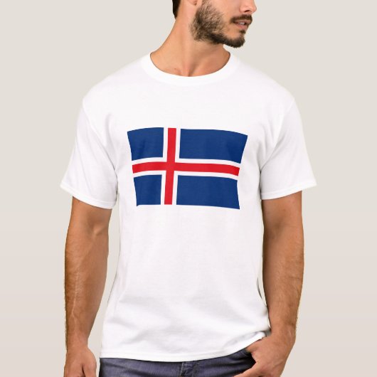 IJsland Vlag T-shirt (Voorkant)