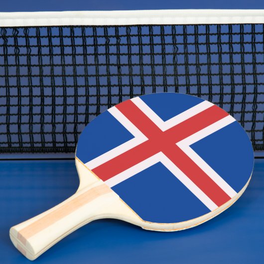 IJsland vlag Tafeltennisbatje (Insitu)