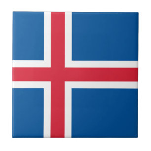 IJsland Vlag Tegeltje