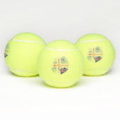 IJsland vlag Tennisballen (Multi)