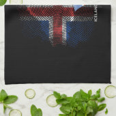 IJsland vlag Theedoek (Gevouwen)