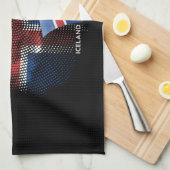 IJsland vlag Theedoek (Quarter Fold)