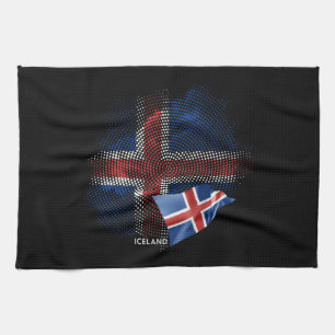 IJsland vlag Theedoek