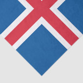 IJsland Vlag Tissuepapier (Detail)