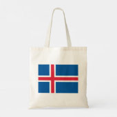 IJsland Vlag Tote Bag (Achterkant)